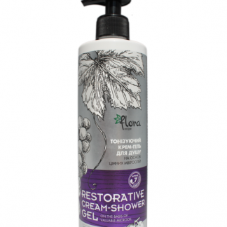 Тонізуючий крем-гель для душу на основі цінних мікроолій TM Flora Recipe 500 мл