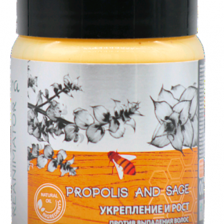Маска реанімуюча. Для зміцнення та росту. Проти випадіння волосся (з прополісом та шавлією) TM Flora Recipe 250мл